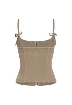 Charismatic Denim Corset