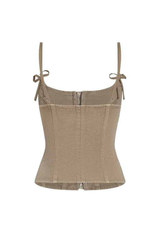 Charismatic Denim Corset