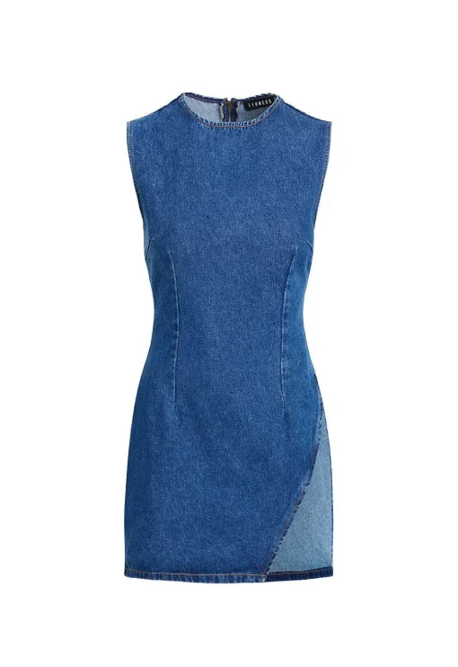 Sculpted Denim Mini